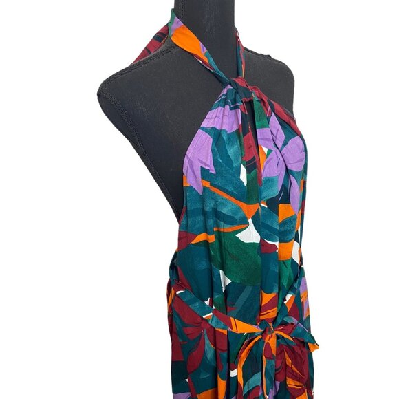 ELOQUII Plus Size 22/24 Printed Halter Dress safari printed block NEW - Picture 12 of 15
